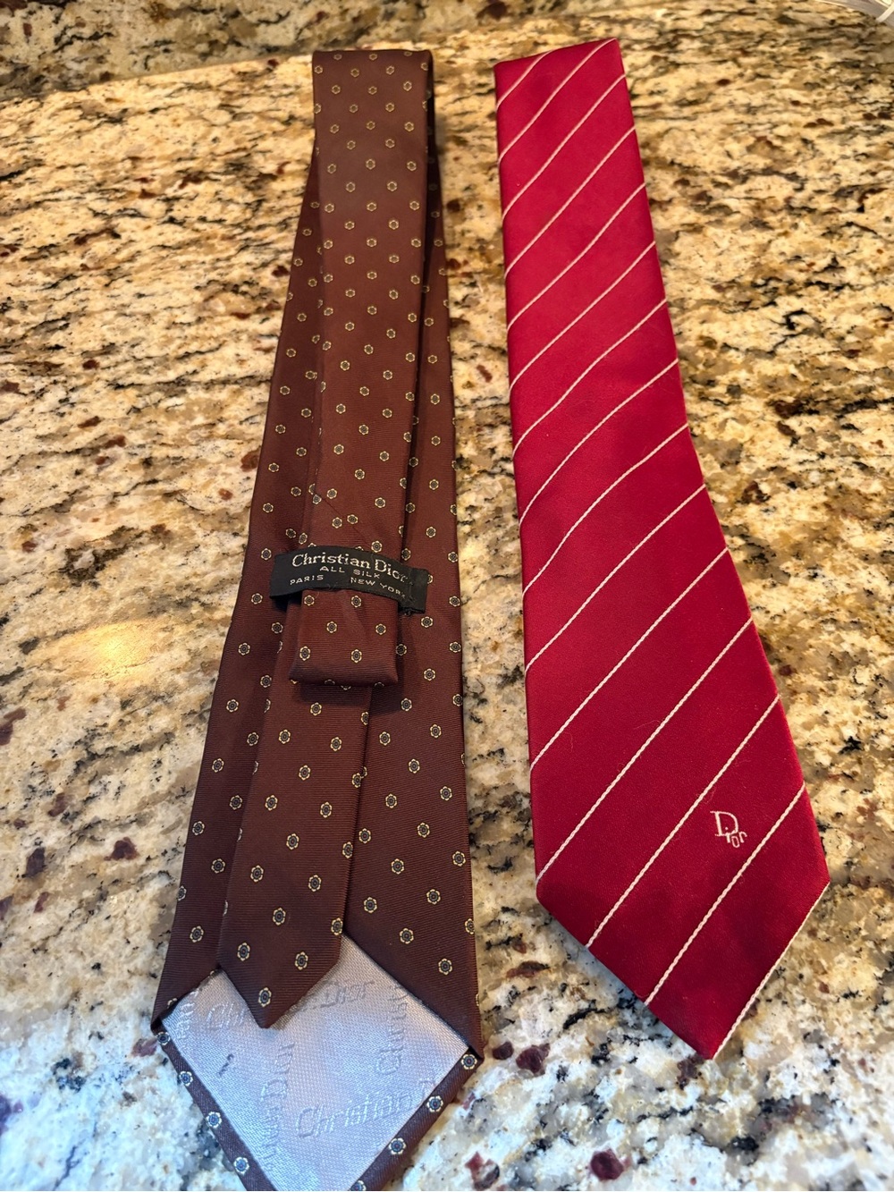 2 Dior Men's Silk Tie's